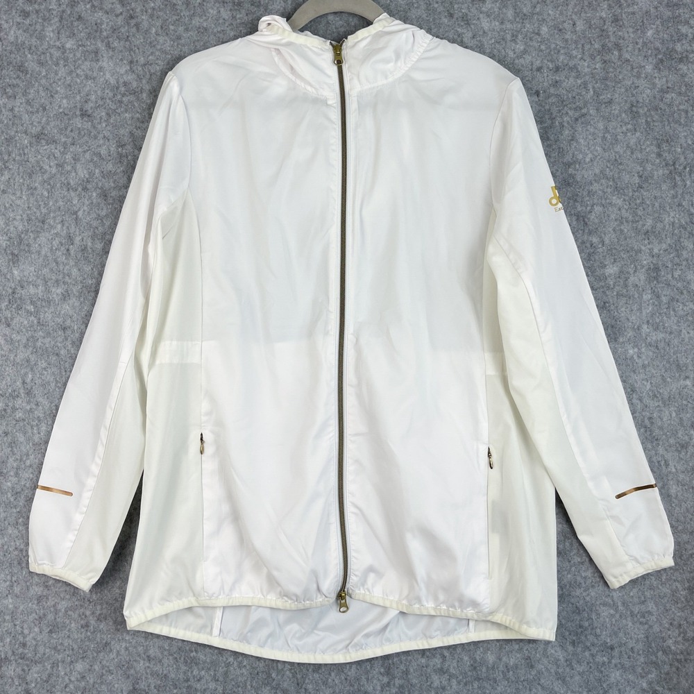 Sunice Blair Windwear Jacket Womens XL White Hooded Packable Water Repellent